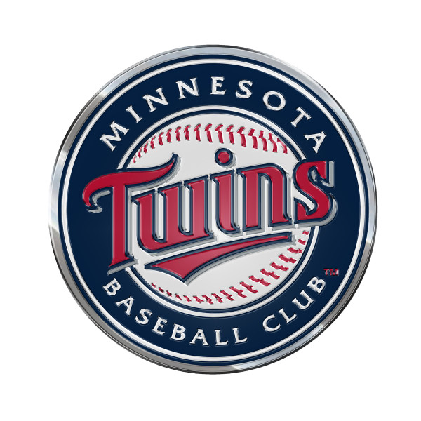 Minnesota Twins Embossed Color Emblem "Circular Twins" Primary Logo