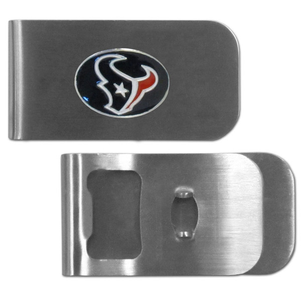 Houston Texans Bottle Opener Money Clip