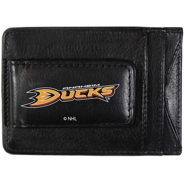 Anaheim Ducks® Logo Leather Cash and Cardholder