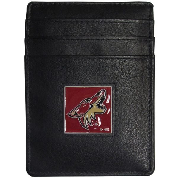 Arizona Coyotes® Leather Money Clip/Cardholder