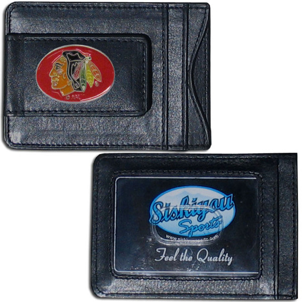 Chicago Blackhawks® Leather Cash & Cardholder