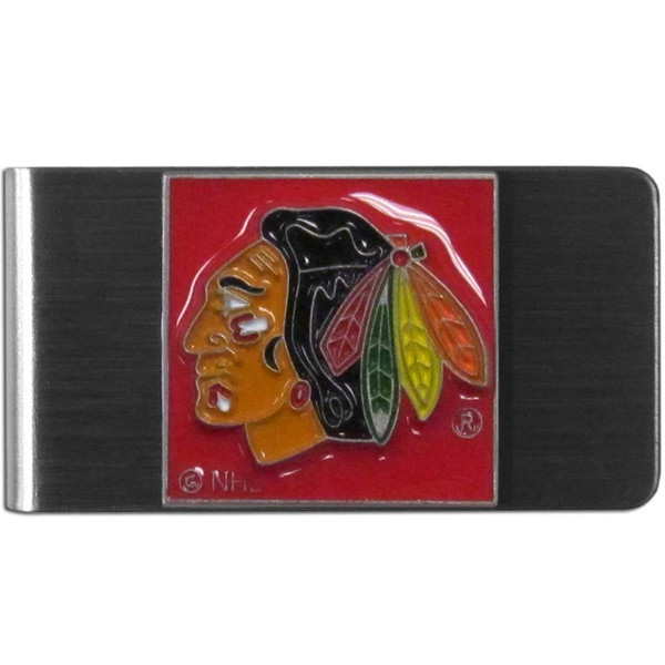 Chicago Blackhawks® Steel Money Clip