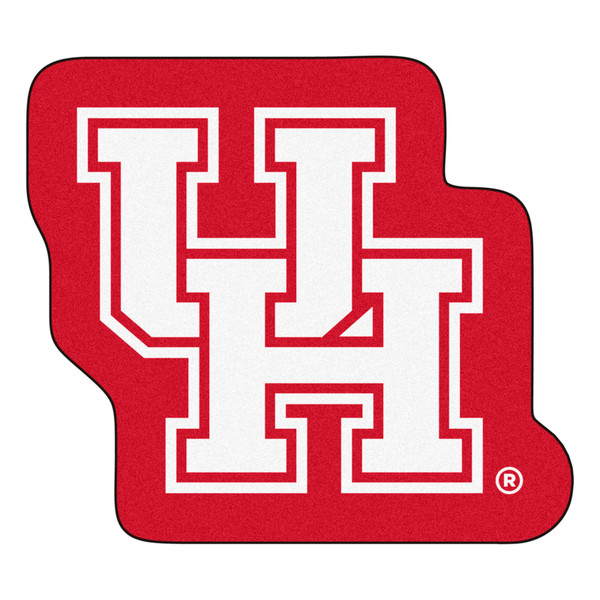 University of Houston - Houston Cougars Mascot Mat Interlocking UH Primary Logo Red