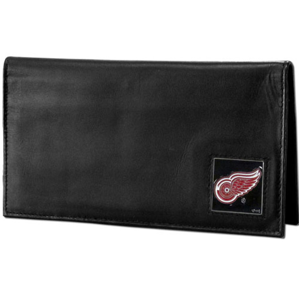 Detroit Red Wings® Deluxe Leather Checkbook Cover