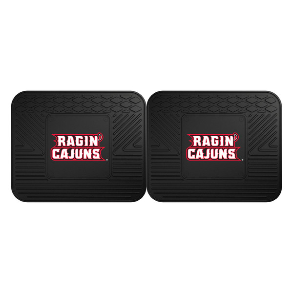 University of Louisiana-Lafayette - Louisiana-Lafayette Ragin' Cajuns 2 Utility Mats "Ragin' Cajuns" Wordmark Black