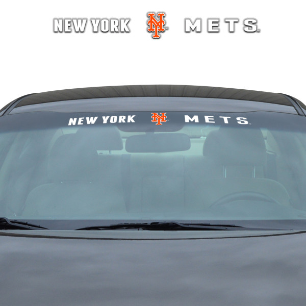 New York Mets Windshield Decal Primary Logo and Team Wordmark