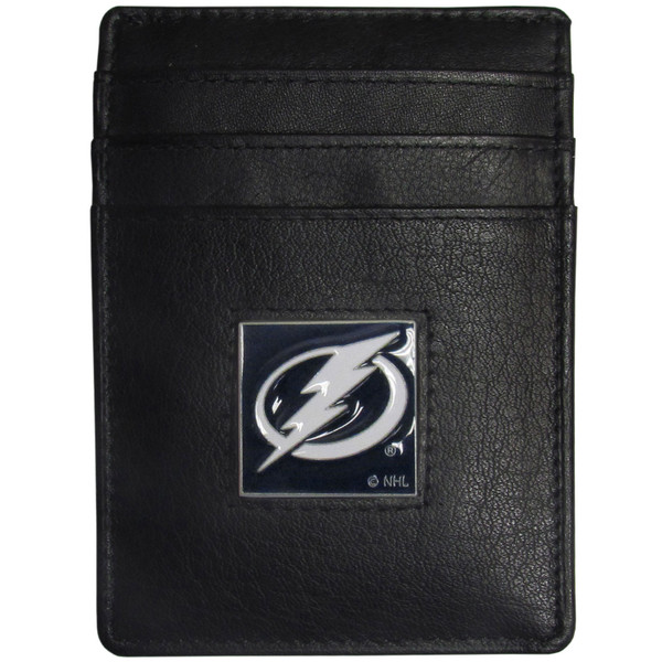 Tampa Bay Lightning® Leather Money Clip/Cardholder Packaged in Gift Box