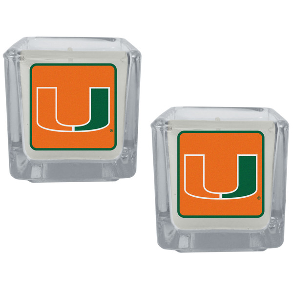 Miami Hurricanes Graphics Candle Set