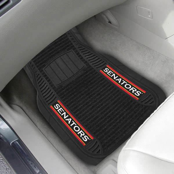 NHL - Ottawa Senators 2-pc Deluxe Car Mat Set 21"x27"