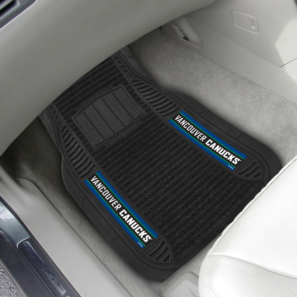 NHL - Vancouver Canucks 2-pc Deluxe Car Mat Set 21"x27"