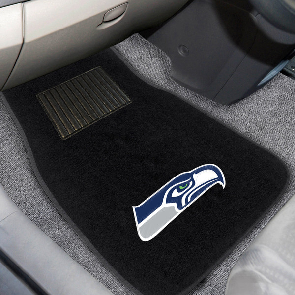 NFL - Seattle Seahawks 2-pc Embroidered Car Mat Set 17"x25.5"