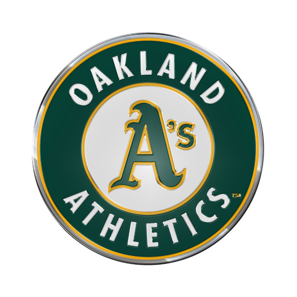 Oakland Athletics Embossed Color Emblem "Circula A's" Primary Logo