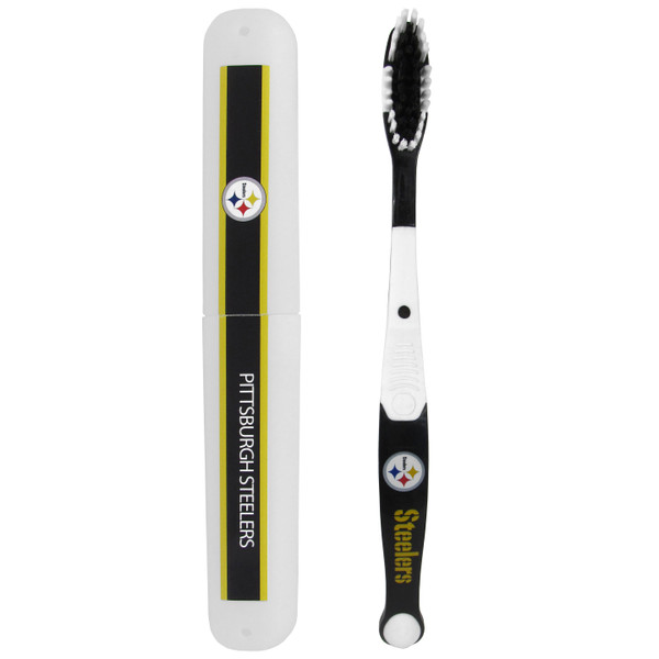 Pittsburgh Steelers Toothbrush and Travel Case