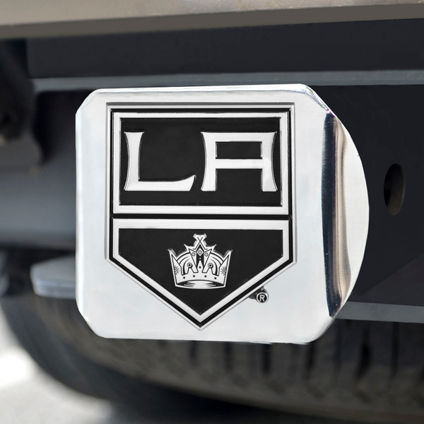 NHL - Los Angeles Kings Hitch Cover - Chrome on Chrome 3.4"x4"