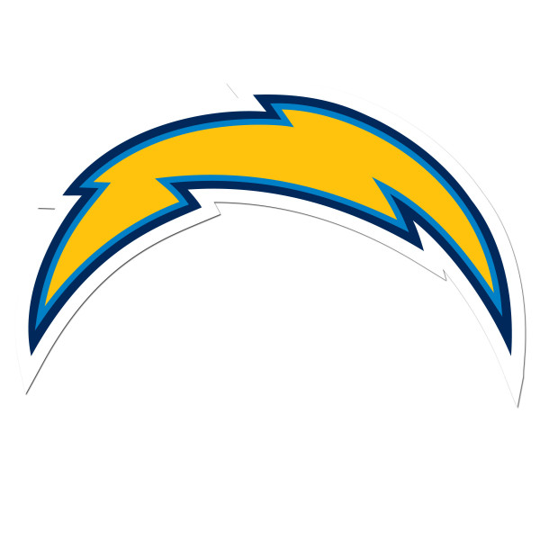 Los Angeles Chargers 8 inch Auto Decal