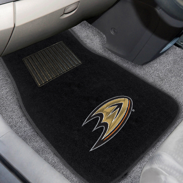 NHL - Anaheim Ducks 2-pc Embroidered Car Mat Set 17"x25.5"