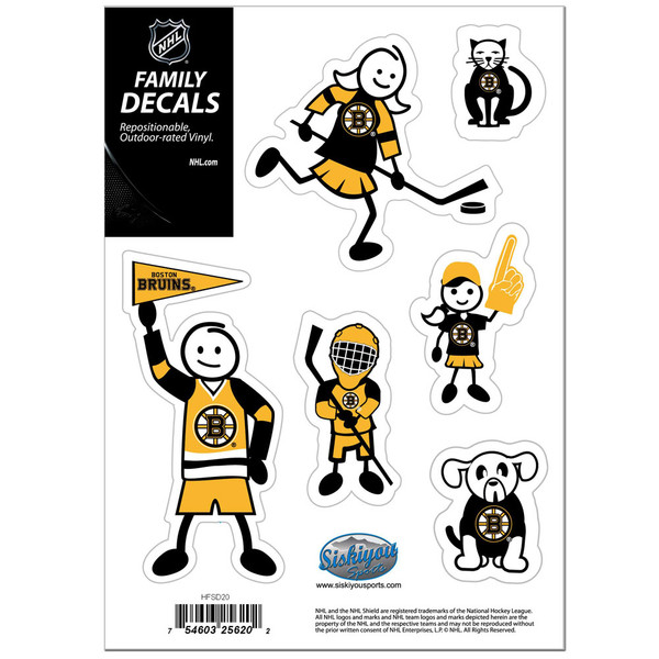 Boston Bruins® Family Decal Set Small