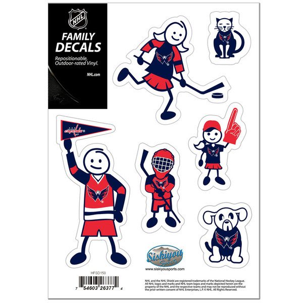 Washington Capitals® Family Decal Set Small