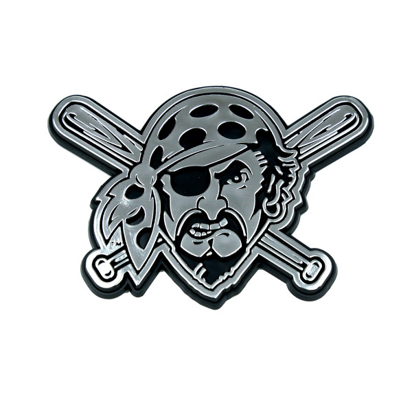 Pittsburgh Pirates Molded Chrome Emblem "Pirate Head" Alternate Logo