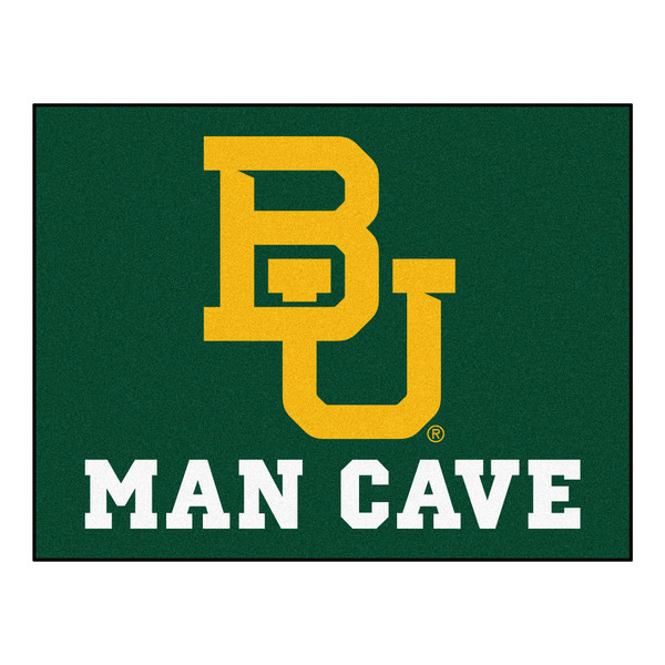 Baylor University - Baylor Bears Man Cave All-Star Interlocking BU Primary Logo Green