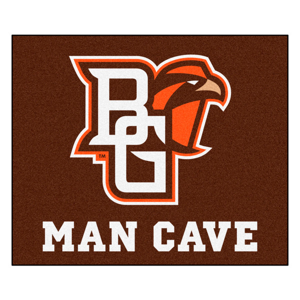 Bowling Green State University - Bowling Green Falcons Man Cave Tailgater Peekaboo Primary Logo Brown