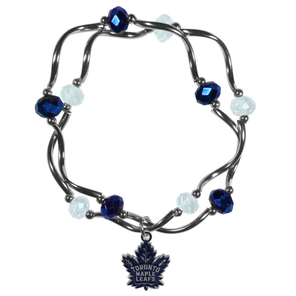 Toronto Maple Leafs® Crystal Bead Bracelet
