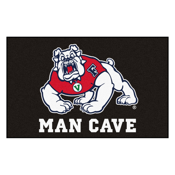Fresno State - Fresno State Bulldogs Man Cave Tailgater 4-Paw Bulldog Primary Logo Black