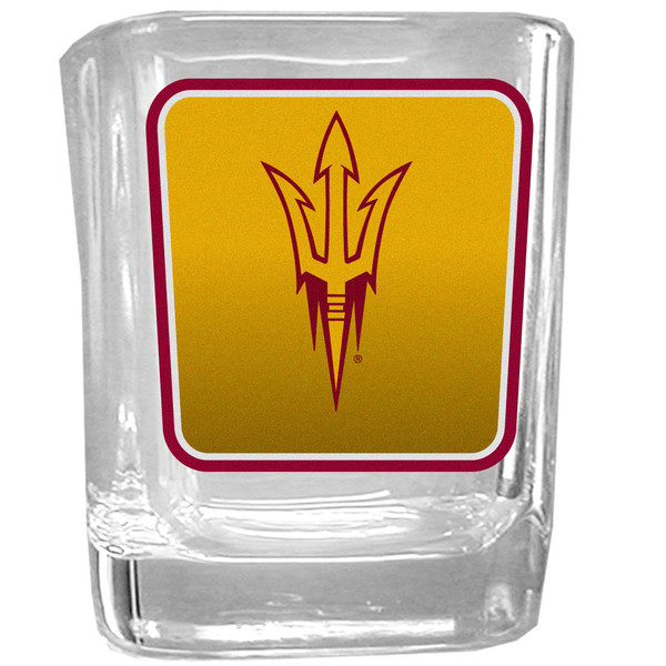 Arizona St. Sun Devils Square Glass Shot Glass