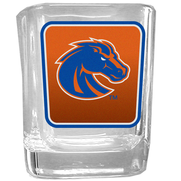 Boise St. Broncos Square Glass Shot Glass