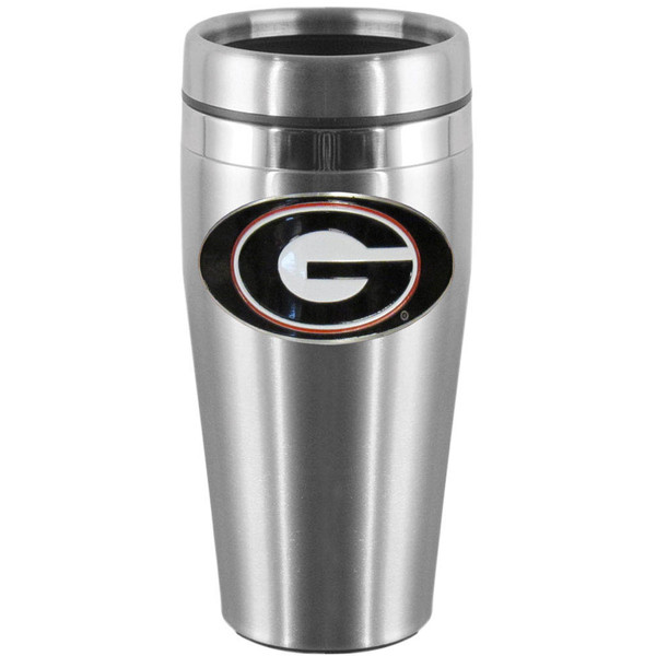 Georgia Bulldogs Steel Travel Mug