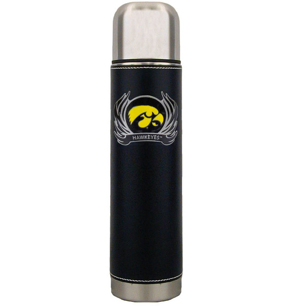 Iowa Hawkeyes Thermos with Flame Emblem