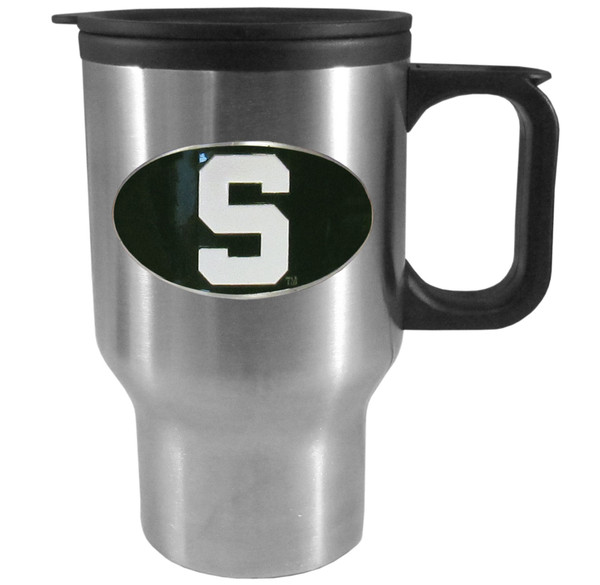 Michigan St. Spartans Sculpted Travel Mug, 14 oz