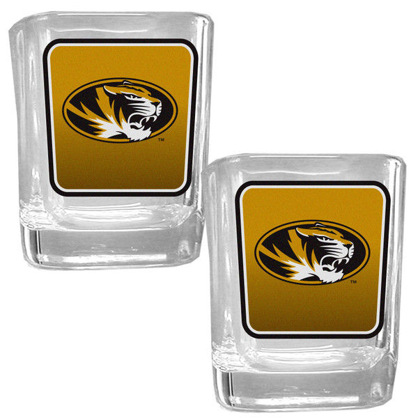 Missouri Tigers Square Glass Shot Glass Set