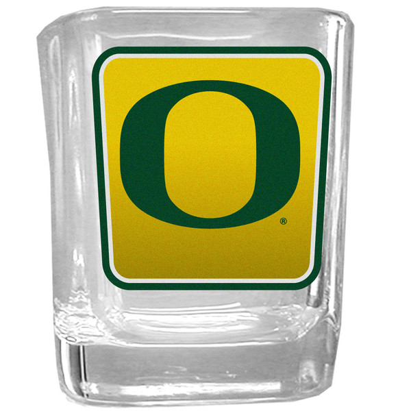 Oregon Ducks Square Glass Shot Glass