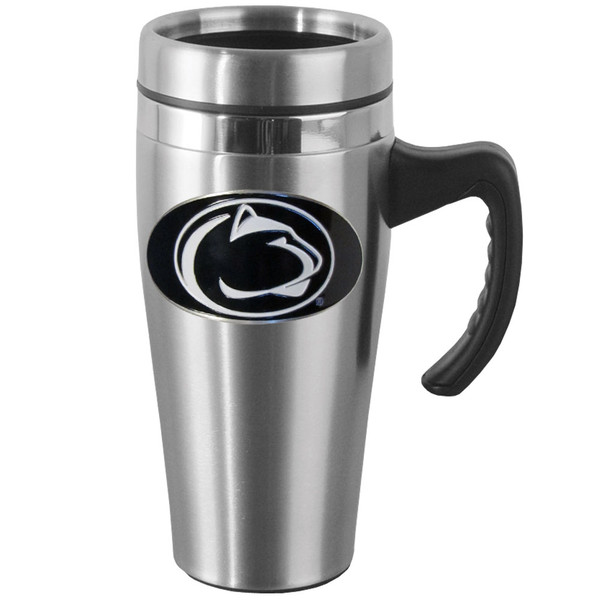 Penn St. Nittany Lions Steel Travel Mug w/Handle