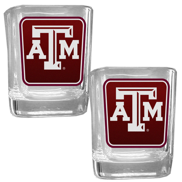 Texas A & M Aggies Square Glass Shot Glass Set