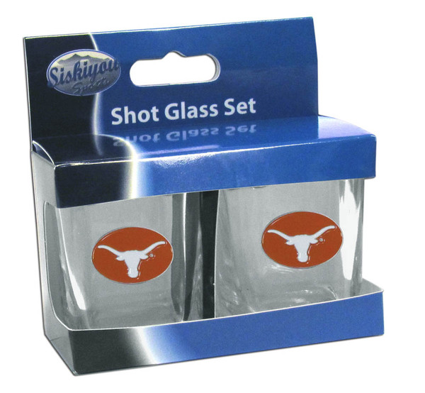 Texas Longhorns Shot Glass Set