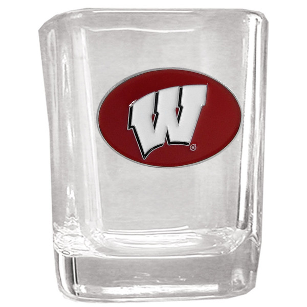 Wisconsin Badgers Square Shot Glass