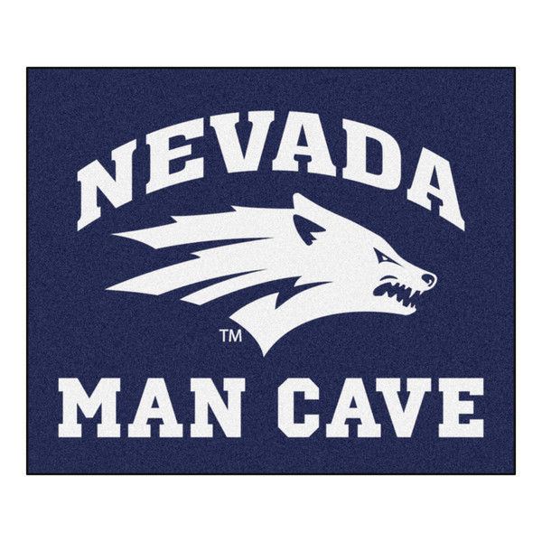 University of Nevada - Nevada Wolfpack Man Cave All-Star "Nevada & Wolf" Logo Navy
