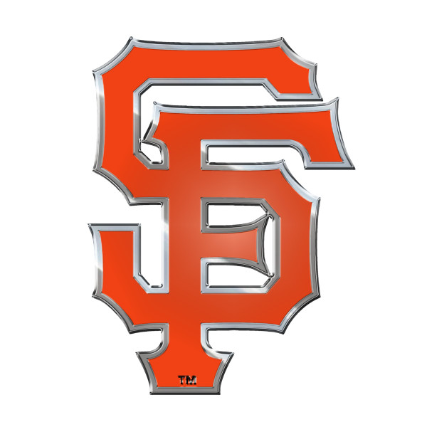 San Francisco Giants Embossed Color Emblem "SF" Alternate Logo