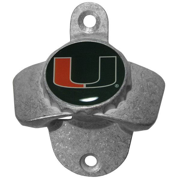 Miami Hurricanes Wall Mounted Bottle Opener