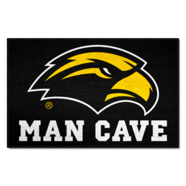 University of Southern Mississippi - Southern Miss Golden Eagles Man Cave Starter Eagle Primary Logo Black