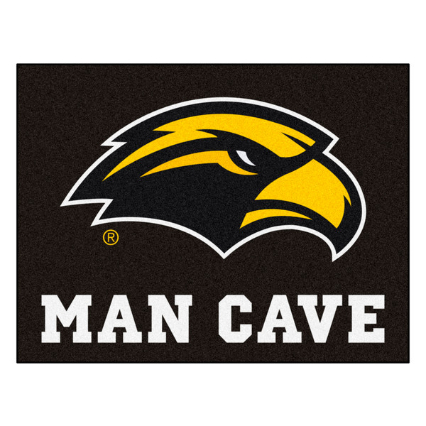 University of Southern Mississippi - Southern Miss Golden Eagles Man Cave All-Star Eagle Primary Logo Black