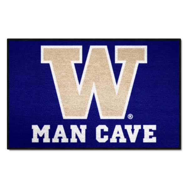 University of Washington - Washington Huskies Man Cave Starter W Primary Logo Purple
