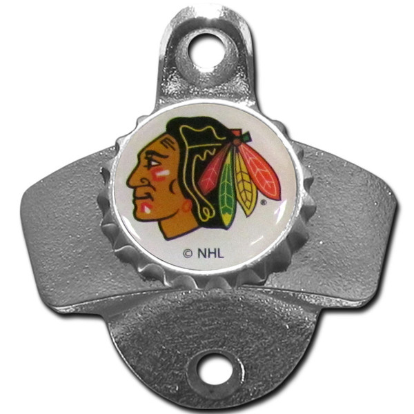 Chicago Blackhawks® Wall Mounted Bottle Opener