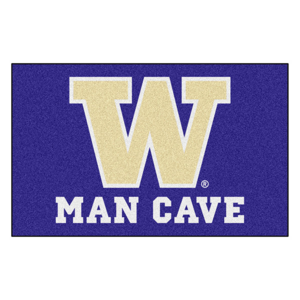 University of Washington - Washington Huskies Man Cave UltiMat W Primary Logo Purple