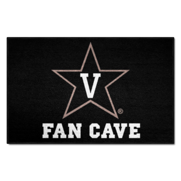 Vanderbilt University - Vanderbilt Commodores Fan Cave Starter V Star Primary Logo Black