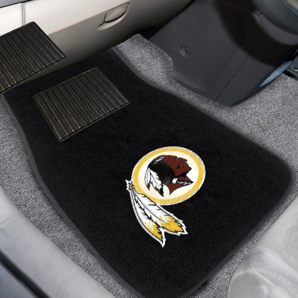 NFL - Washington Commanders 2-pc Embroidered Car Mat Set 17"x25.5"