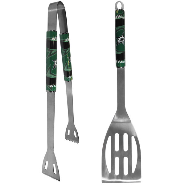 Dallas Stars 2 pc Steel BBQ Tool Set