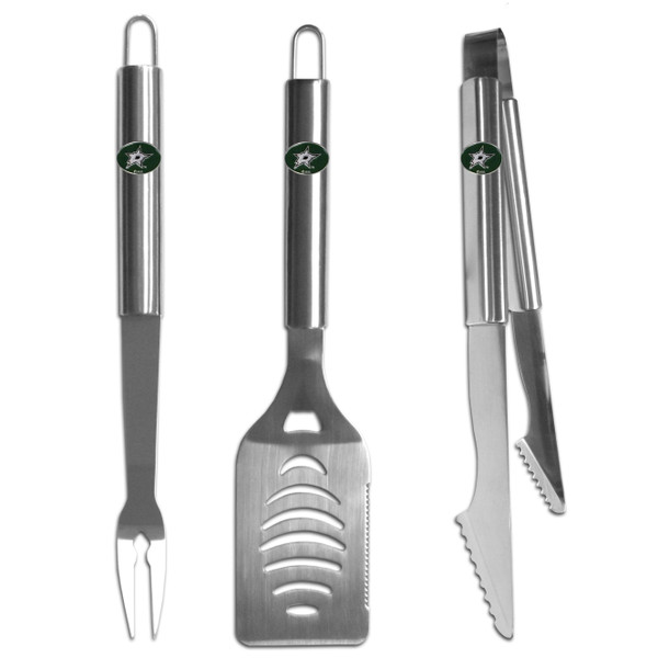 Dallas Stars 3 pc Stainless Steel BBQ Set